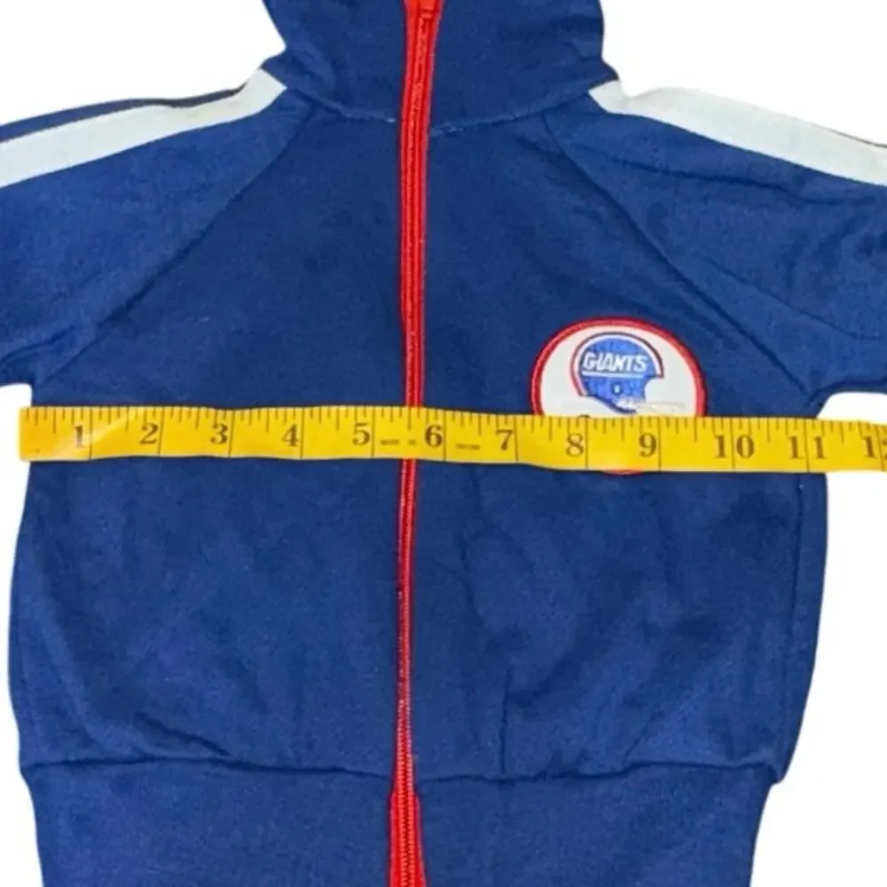 Vintage late 80s early 90s NFL New York Giants toddler tracksuit set.